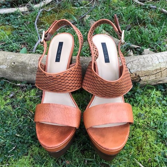 Rachel Zoe Rust Heels Fits Size 10 - Picture 3 of 12